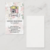 Retrocamera |  Floral Visitekaartje (Voorkant / Achterkant)