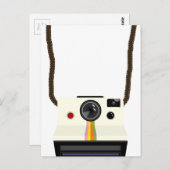 retrocamera met riem briefkaart (Voorkant / Achterkant)