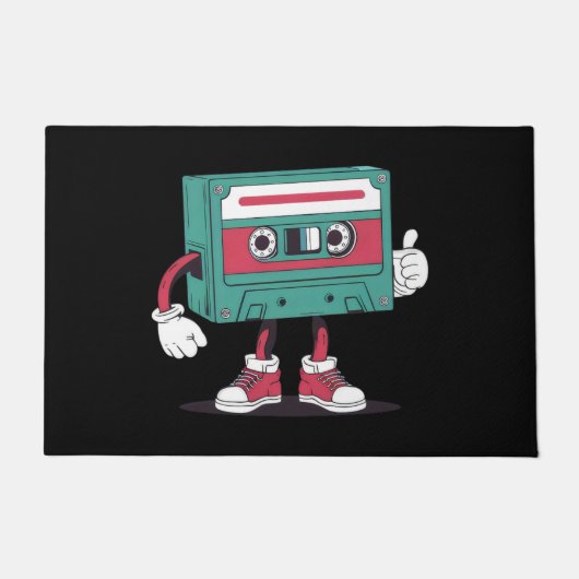 Retrocassetteband. Deurmat (Voorkant)