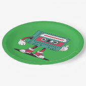 Retrocassetteband. Papieren Bordje (Gekanteld)