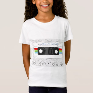 Retrocassettebandstijl 80-inch t-shirt