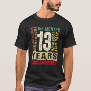 retrocessie 13e verjaardag 13 jaar van BEI T-shirt