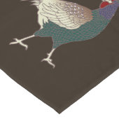 Retrochic fazant vogelbruine tafelgraver lange tafelloper (Hoek)