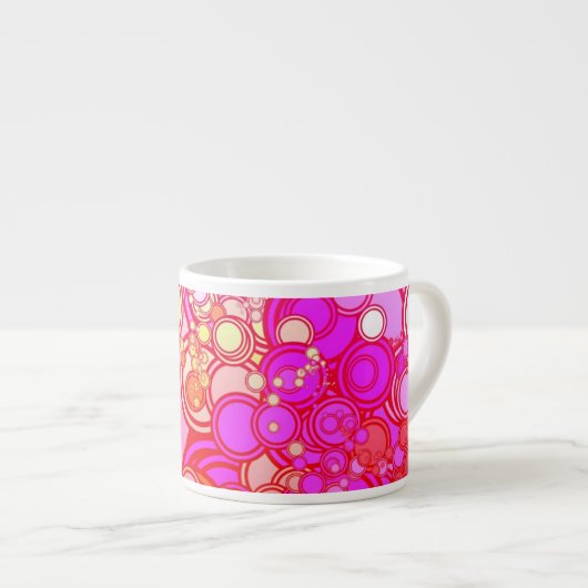 Retrocirkels Espresso Kop (Voorkant rechts)