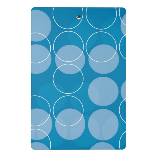 Retrocirkels Mini Klembord (Achterkant)