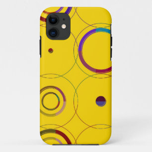 Retrocirkels naadloos patroon iPhone 11 hoesje