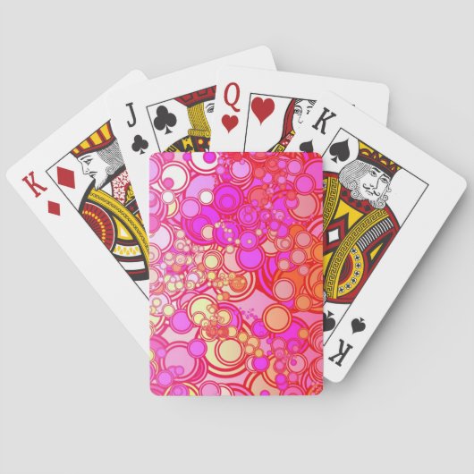 Retrocirkels Pokerkaarten (Achterkant)