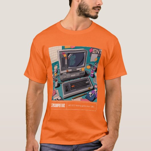 Retrocomputing T-shirt (Voorkant)