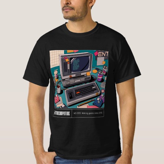 Retrocomputing T-shirt (Voorkant)
