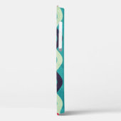 Retrocurven: Grunge-patrooneffect. Case-Mate iPhone Case (Achterkant / Links)