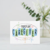 Retrodesign Transplant Caregiver Briefkaart (Staand voorkant)