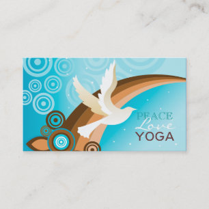 RetroDirect - Peace Love Yoga Custom Visitekaartje