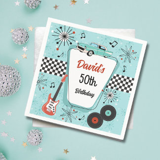 Retrofeest jaren 50 servet