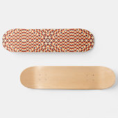 Retrofibrochures naadloze Abstracte art 2 Skateboard (Horizontaal)