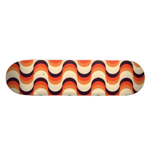 Retrofielen naadloze Abstracte kunst Skateboard