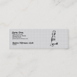 Retrofitness B/W Mini Visitekaartje