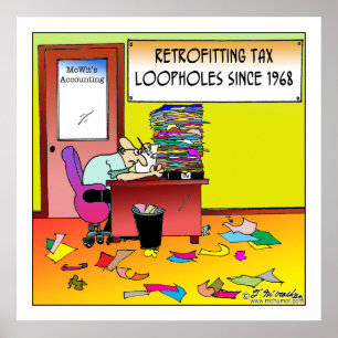 Retrofitting van belastingschulden poster