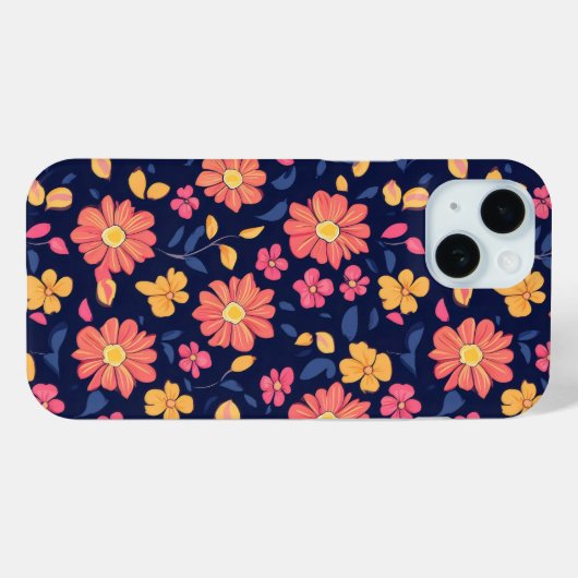 Retrofloerpatroon Case-Mate iPhone Case (Achterkant (horizontaal))