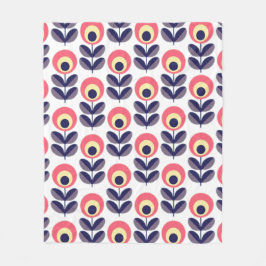 Retrofloerpatroon Fleece Deken