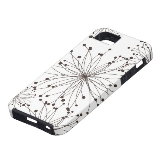 Retroflorale achtergrond Case-Mate iPhone case (Onderkant)