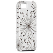 Retroflorale achtergrond Case-Mate iPhone case (Back/Rechts)