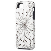 Retroflorale achtergrond Case-Mate iPhone case (Achterkant Links)
