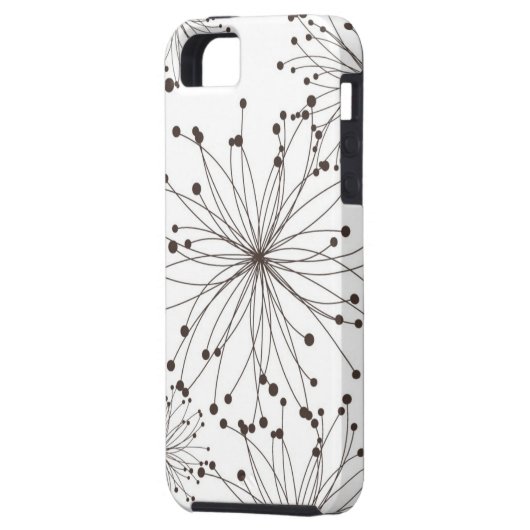 Retroflorale achtergrond Case-Mate iPhone case (Achterkant Links)
