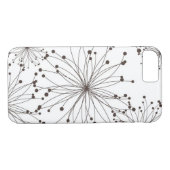 Retroflorale achtergrond Case-Mate iPhone case (Achterkant (Horizontaal))