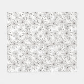 Retroflorale achtergrond fleece deken (Voorkant (Horizontaal))