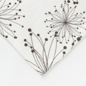 Retroflorale achtergrond fleece deken (Hoek)