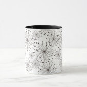 Retroflorale achtergrond mok (Midden)