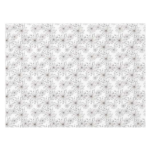 Retroflorale achtergrond tafelkleed (Voorkant (Horizontaal))