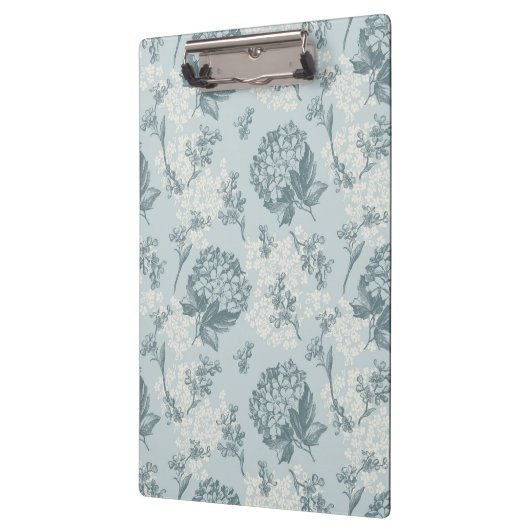 Retrofloreel patroon met viburnum bloemen klembord (Links)