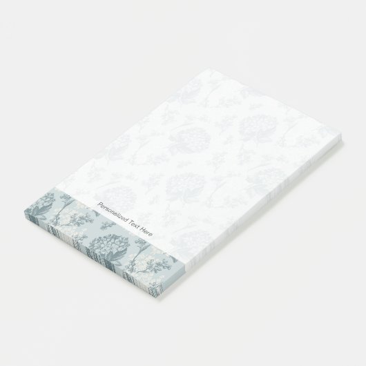 Retrofloreel patroon met viburnum bloemen post-it® notes (Schuin)