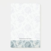 Retrofloreel patroon met viburnum bloemen post-it® notes (Voorkant)