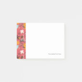 Retroflorpatroon 2 post-it® notes (Voorkant)