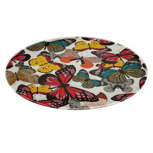 Retroflorpatroon 2 snijplank (Hoek)