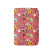 Retroflorpatroon 4 badmat (Voorkant Verticaal)