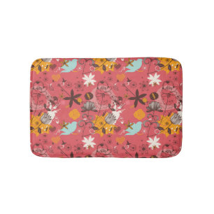 Retroflorpatroon 4 badmat