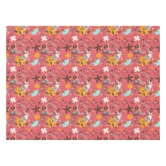 Retroflorpatroon 7 tafelkleed (Voorkant (Horizontaal))