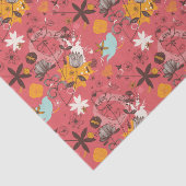 Retroflorpatroon 7 tissuepapier (Detail)