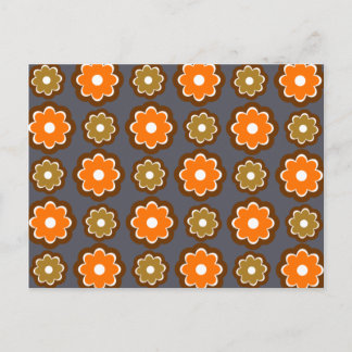 Retroflorpatroon Briefkaart