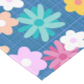 Retroflorpatroon Tafelkleed (Gekanteld)