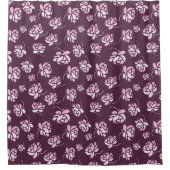 Retroflorvormig patroon. douchegordijn (Voorkant)