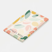 Retrogeïnspireerd abstract notitiepad post-it® notes (Schuin)