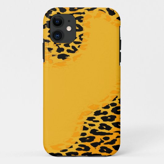 Retrogele en zwarte spatafdruif Case-Mate iPhone case (Achterkant)