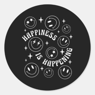Retrogeluk gebeurt bij psychische aandoeningen ronde sticker