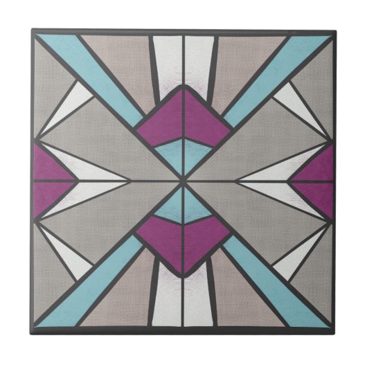 Retrogeometrisch Tegeltje (Voorkant)