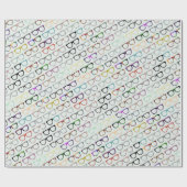 Retroglaspap Hipster Wrapping Paper Cadeaupapier (Vlak)