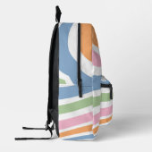 Retrogolfontwerp Bedrukte Rugzak (Links)